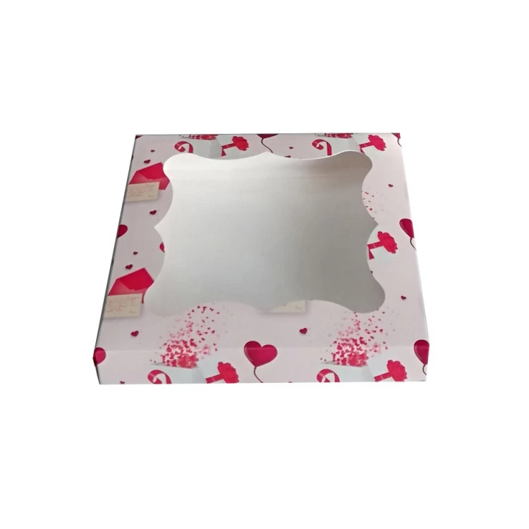 Коробка для пряников Письмо с сердечками 3шт 20,5 * 20,5 * 3 см