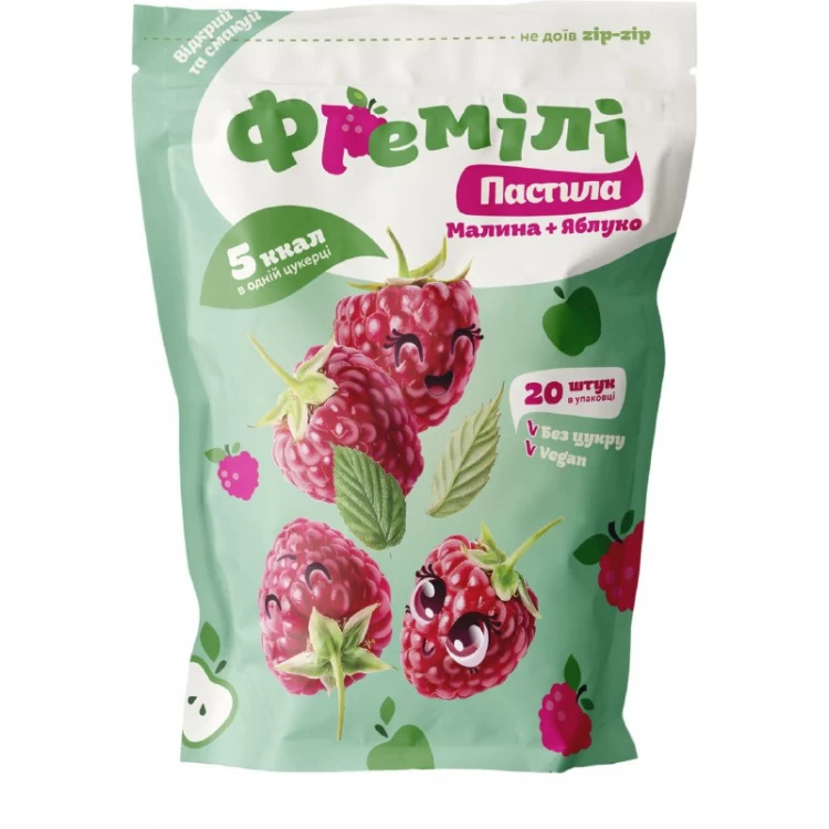Натуральная пастила Фремили малина + яблоко (80 г)