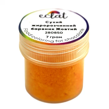 Сухой жирорастворимый краситель Eclat Желтый 7 г (для шоколада)