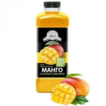 Пюре пастеризованное Манго 10% сахара Fruity Land 1 кг
