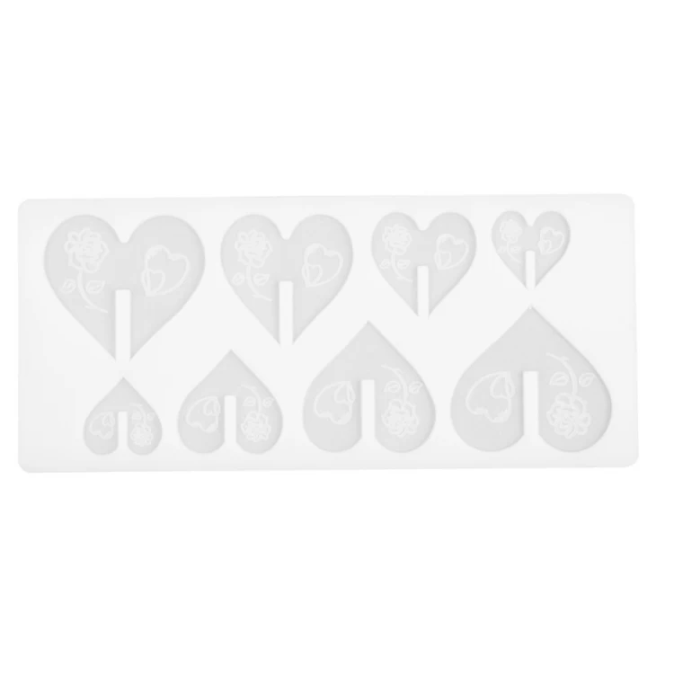 Силиконовая форма для шоколада 8 сердец