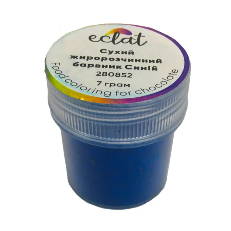 Сухой жирорастворимый краситель Eclat Синий 7 г (для шоколада)