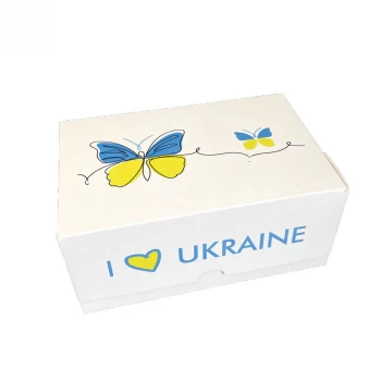 Коробки для десертів I love Ukraine 180*120*80 мм (Упаковка 3 шт)