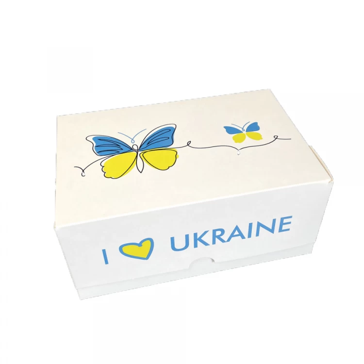 Коробки для десертов I love Ukraine 180*120*80 мм (Упаковка 3 шт)