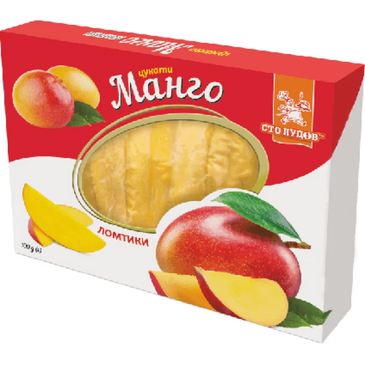 Цукаты Манго Премиум "Сто пудов" 100 г
