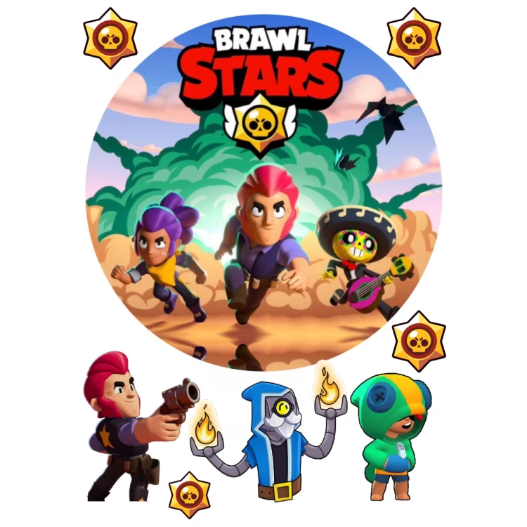 Вафельная картинка Brawl Stars 1