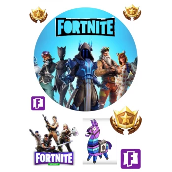 Вафельная картинка Fortnite 2