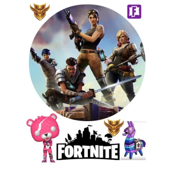 Вафельная картинка Fortnite 3