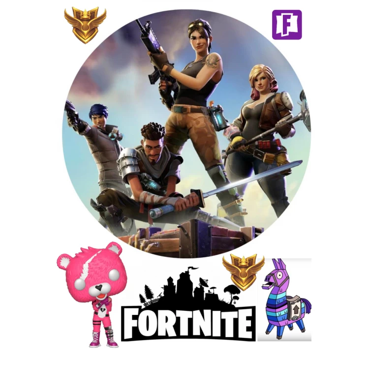 Вафельная картинка Fortnite 3