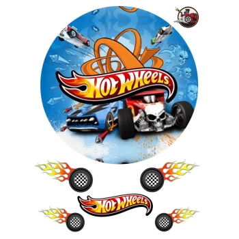 Вафельна картинка Hot Wheels 3