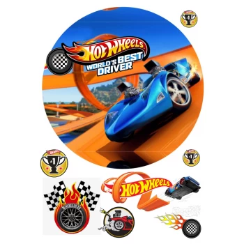 Вафельна картинка Hot Wheels 4