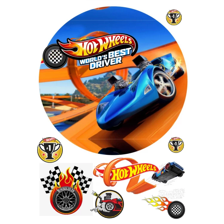 Вафельная картинка Hot Wheels 4