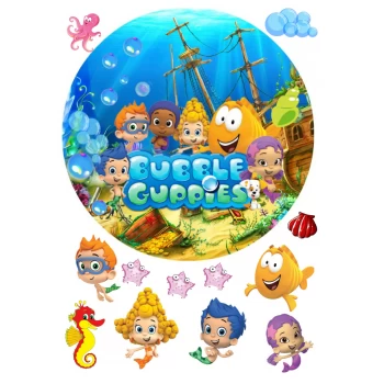 Вафельна картинка Bubble Guppies 3