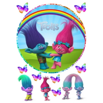 Вафельная картинка Trolls 1