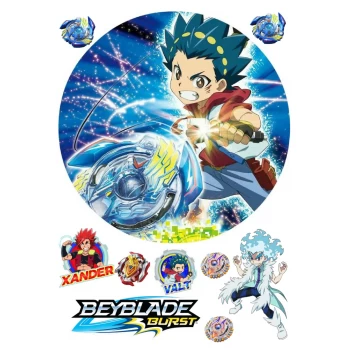 Вафельная картинка Beyblade Burst 2