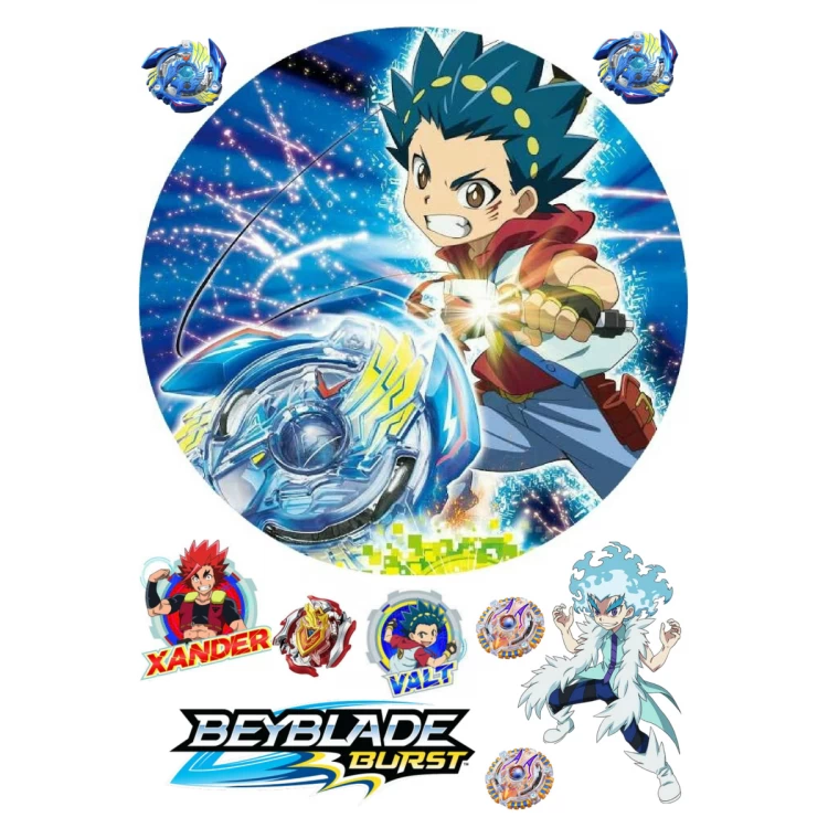 Вафельная картинка Beyblade Burst 2