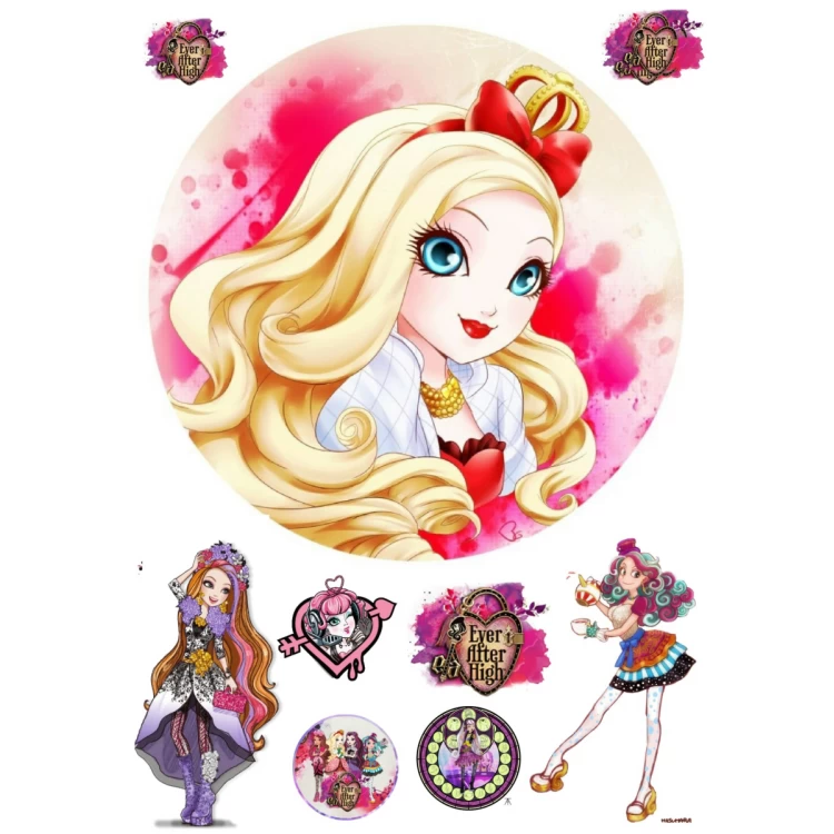 Вафельная картинка Ever After High 1