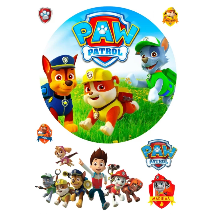 Вафельная картинка Paw Patrol 4