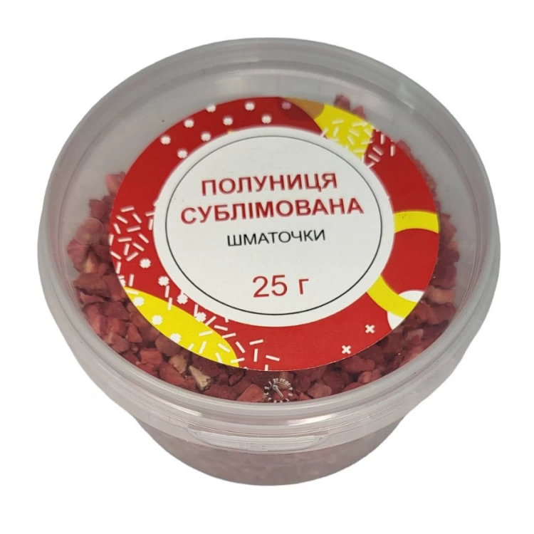 Клубника сублимированная кусочки, 25 г