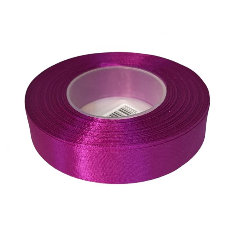 Лента атласная Тёмно-розовая 1,8 см, 36 м