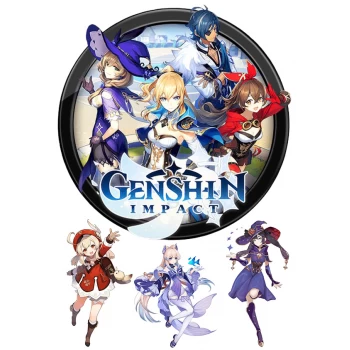 Вафельная картинка "Genshin"