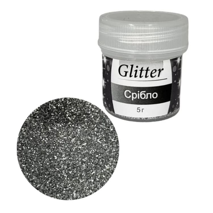 Glitter срібло 5 г