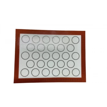 Силиконовый коврик 40*30 см с разметкой Для макаронс 28 кругов