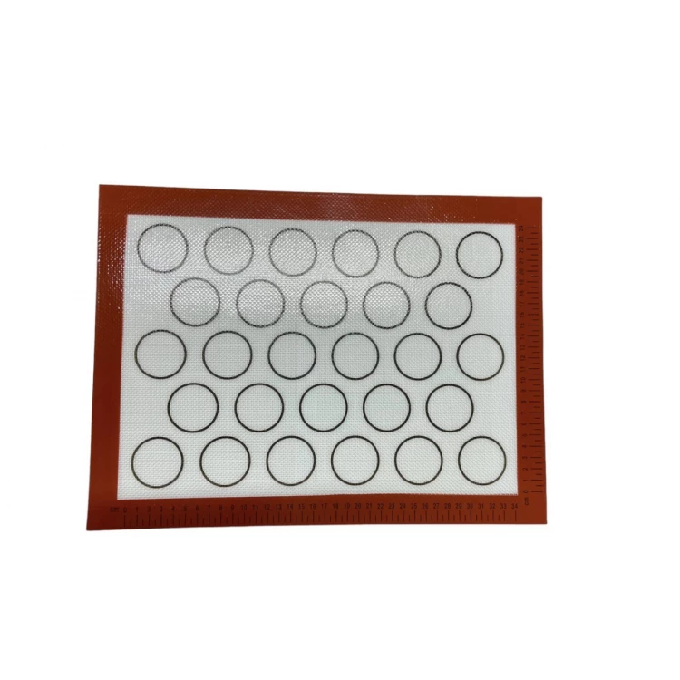 Силиконовый коврик 40*30 см с разметкой Для макаронс 28 кругов