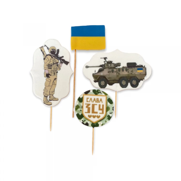 Набор сахарных украшений Патріотичний набір ЗСУ