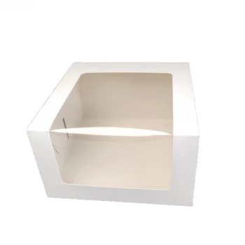 Картонная коробка для торта 200*200*150 С ОКНОМ (10 шт.)