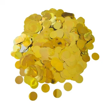 Конфетті круглі Золото 12 мм 50 г 