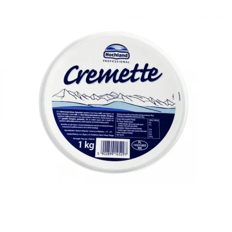 Сливочный сыр Hochland Cremette Professional 65% 1 кг