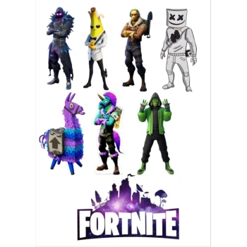 Вафельная картинка Fortnite