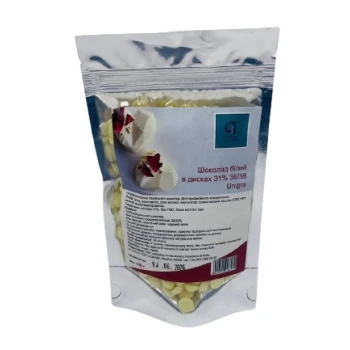 Шоколад белый в дисках 31% 36/38 MG Unigra 100г