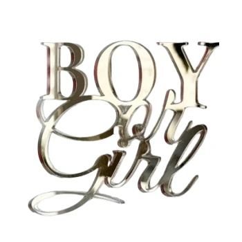 Топпер Boy or Girl золото