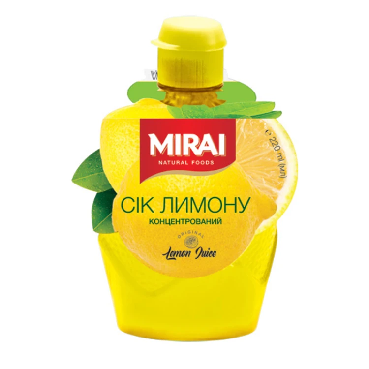 Сок лимона концентрированного Mirai 220 мл