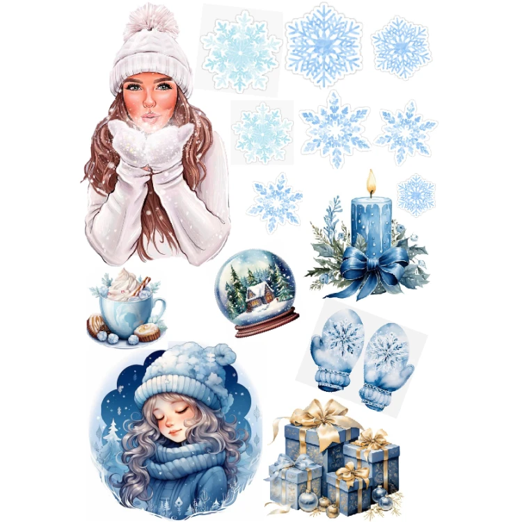 Вафельная картинка Зимняя атмосфера