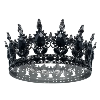 Металлическая корона ЧЁРНАЯ