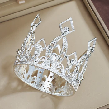 Металлическая корона СЕРЕБРО маленькая