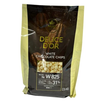 Белый шоколад White W825 31% Delice D'OR 2,5 кг