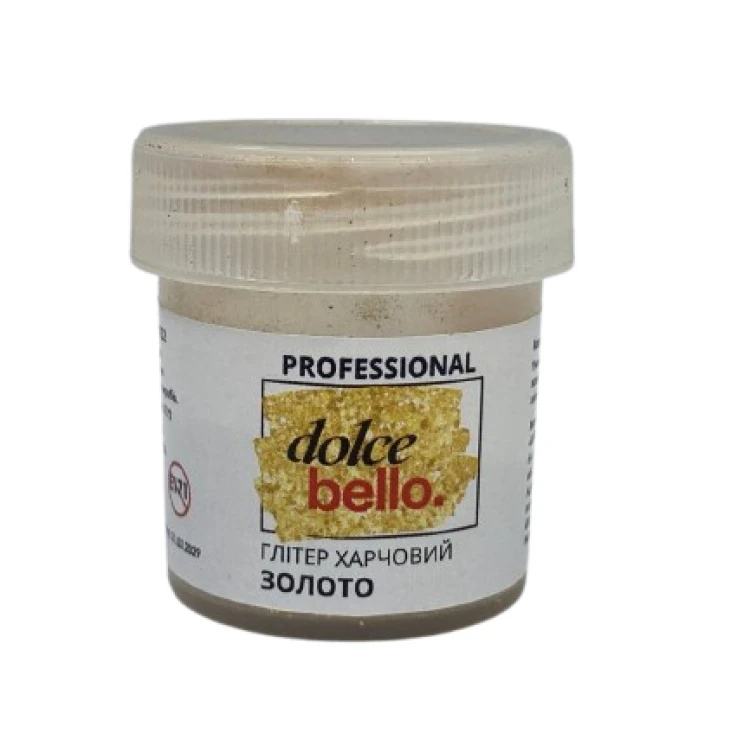 Глиттер пищевой Золото Dolce Bello 5г