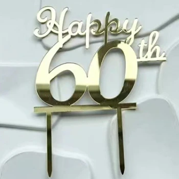 Дзеркальний топер Happy 60-th