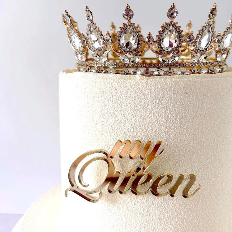 Зеркальный топпер My Queen ЗОЛОТО