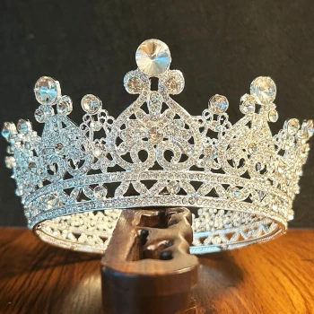 Металлическая корона Королевы СЕРЕБРО