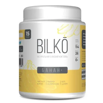 Натуральный белковый коктейль BILKO, Банан, 450г