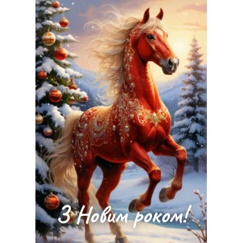 Вафельная картинка Символ 2026 года №3