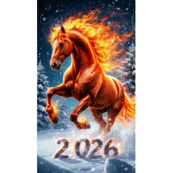 Вафельна картинка Символ 2026 року №4