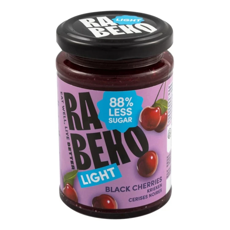 Фруктовый джем без сахара,Rabeko Products, вкус Черная черешня - 230 г