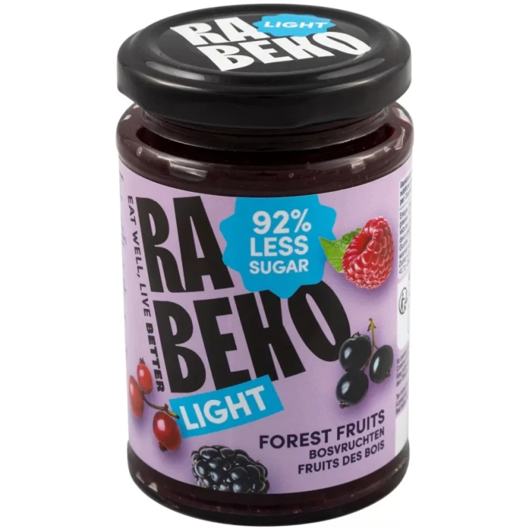 Фруктовый джем без сахара,Rabeko Products, вкус Лесные ягоды - 230 г