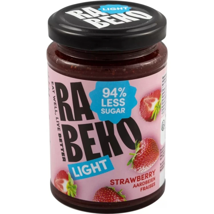 Фруктовый джем без сахара,Rabeko Products, вкус Клубника - 230 г